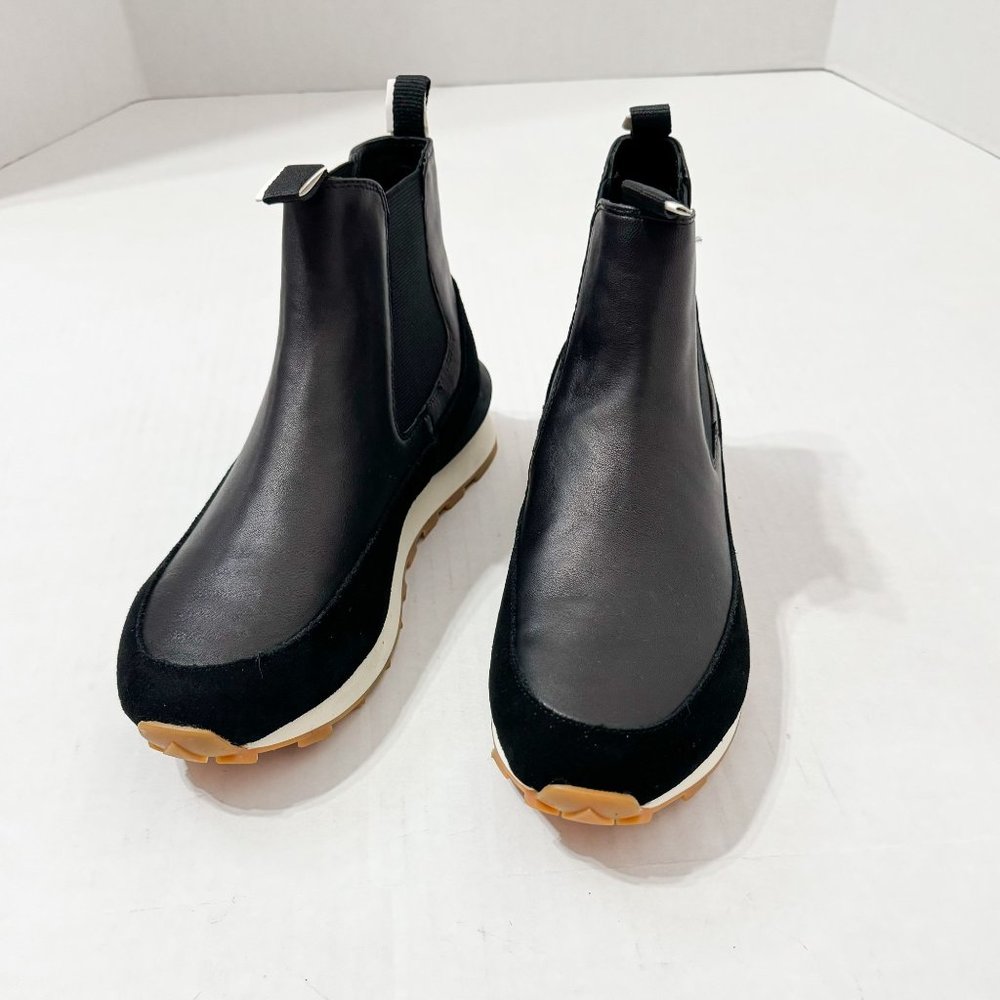 J/Slides NYC NWB Sz 8 Black Leather Eloise Sneaker Bootie